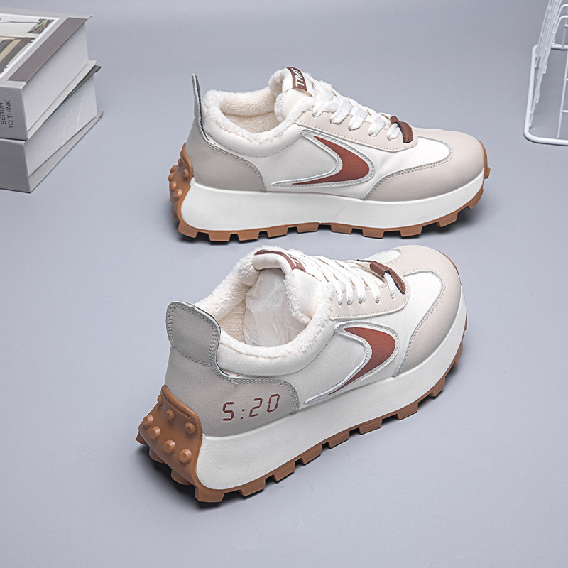 Ženske tenisice u stilu dad shoes, PU gornji dio, PU ulošak, injektirana potplata, vezanje, niski gležanj