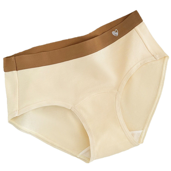 Női lélegző pamut alsónemű, középmagas derék, kötött anyag, 100% pamut az ágyék területén, fő anyag 90–95% pamut