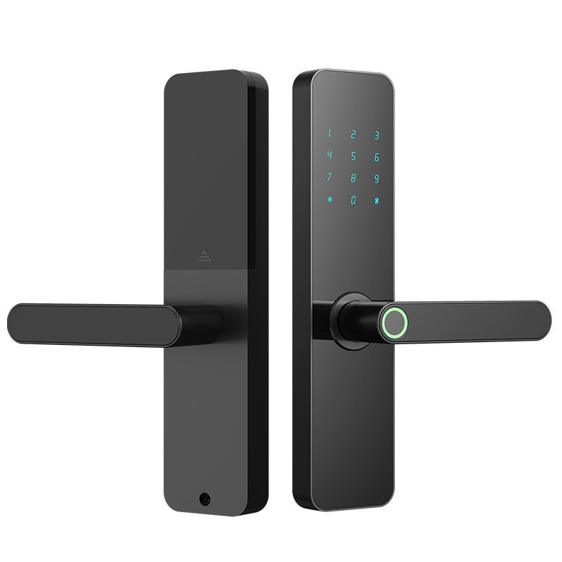 Încuietoare inteligentă – Model F7P; stocare amprente 100; timp de scanare 0,1 s; rată de acceptare falsă <0,1%; viață > 500.000 cicluri