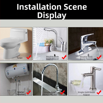 Ανοξείδωτος πλεγμένος σωλήνας εισροής νερού με βιδωτή σύνδεση, τετραπολική σύνδεση, για γωνιακή βαλβίδα τουαλέτας και θερμοσίφωνα, 1.6 MPa, 100°C