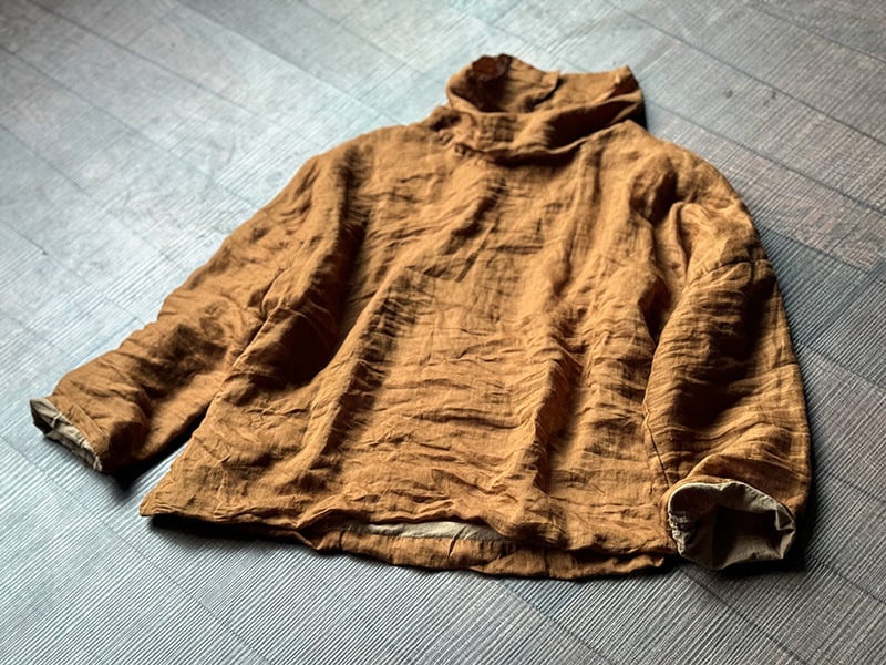 Košeľa z ramie s vysokým golierom a dlhými rukávmi — jeseň 2024, literárne retro čínsky štýl