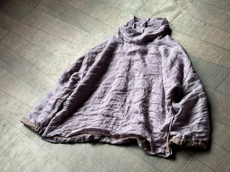 Košeľa z ramie s vysokým golierom a dlhými rukávmi — jeseň 2024, literárne retro čínsky štýl