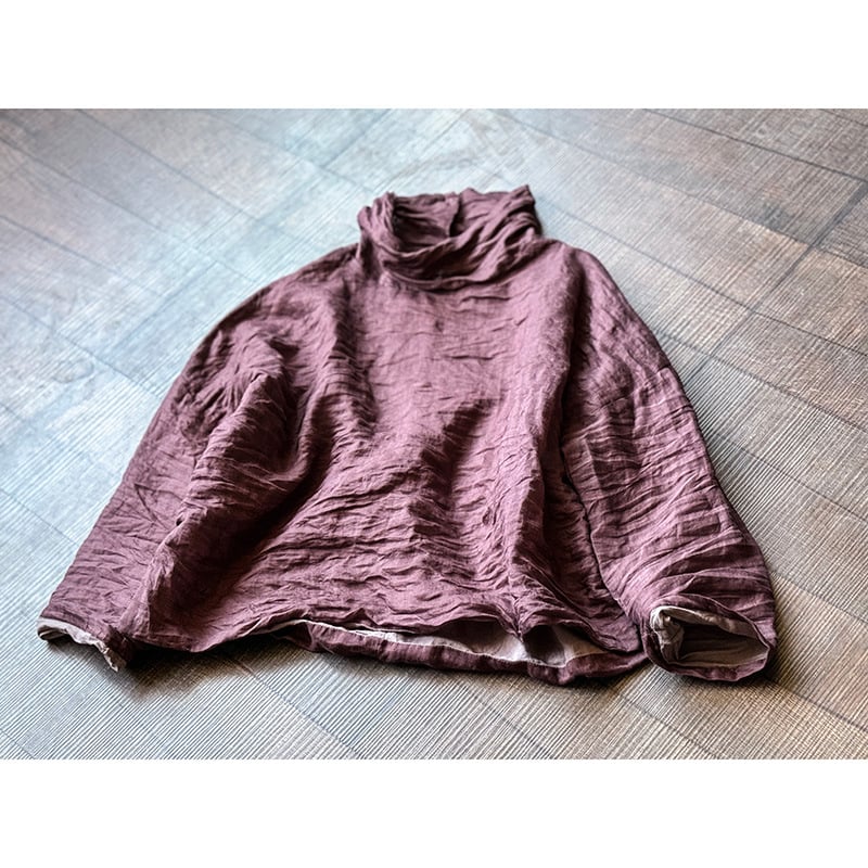 Košeľa z ramie s vysokým golierom a dlhými rukávmi — jeseň 2024, literárne retro čínsky štýl