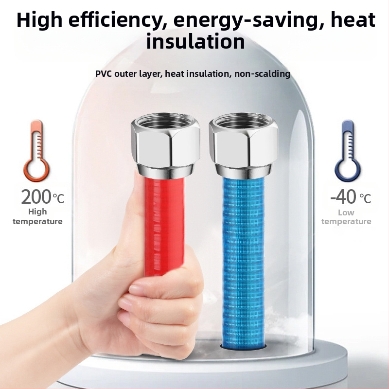 Ανοξείδωτος σωλήνας 304 κυματοειδούς τύπου για ζεστό/κρύο νερό (εγκατάσταση σε σπείρα) — 1.6 MPa, -20…200°C, Lingxuan