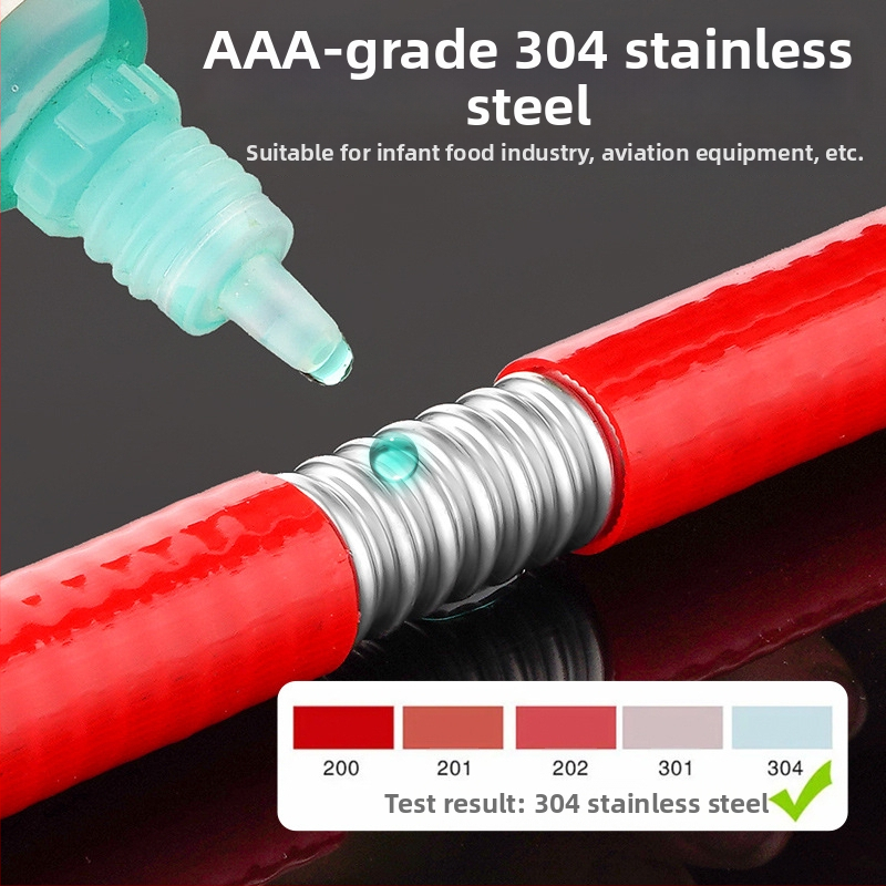 Ανοξείδωτος σωλήνας 304 κυματοειδούς τύπου για ζεστό/κρύο νερό (εγκατάσταση σε σπείρα) — 1.6 MPa, -20…200°C, Lingxuan