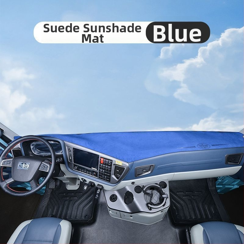 Matrica palubnej dosky pre verziu Auman GTL – semi suede dekoratívna slnečná ochrana, jednofarebný vzor, s logom, kód produktu 8H5576956063Z3