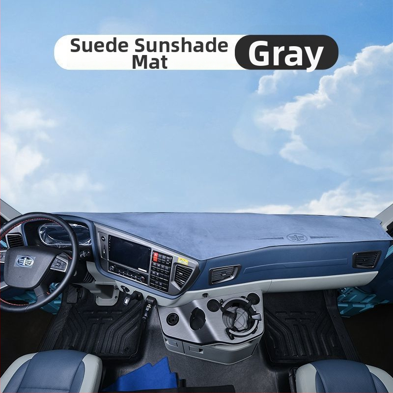 Matrica palubnej dosky pre verziu Auman GTL – semi suede dekoratívna slnečná ochrana, jednofarebný vzor, s logom, kód produktu 8H5576956063Z3