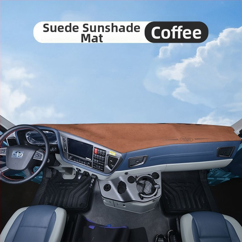 Matrica palubnej dosky pre verziu Auman GTL – semi suede dekoratívna slnečná ochrana, jednofarebný vzor, s logom, kód produktu 8H5576956063Z3