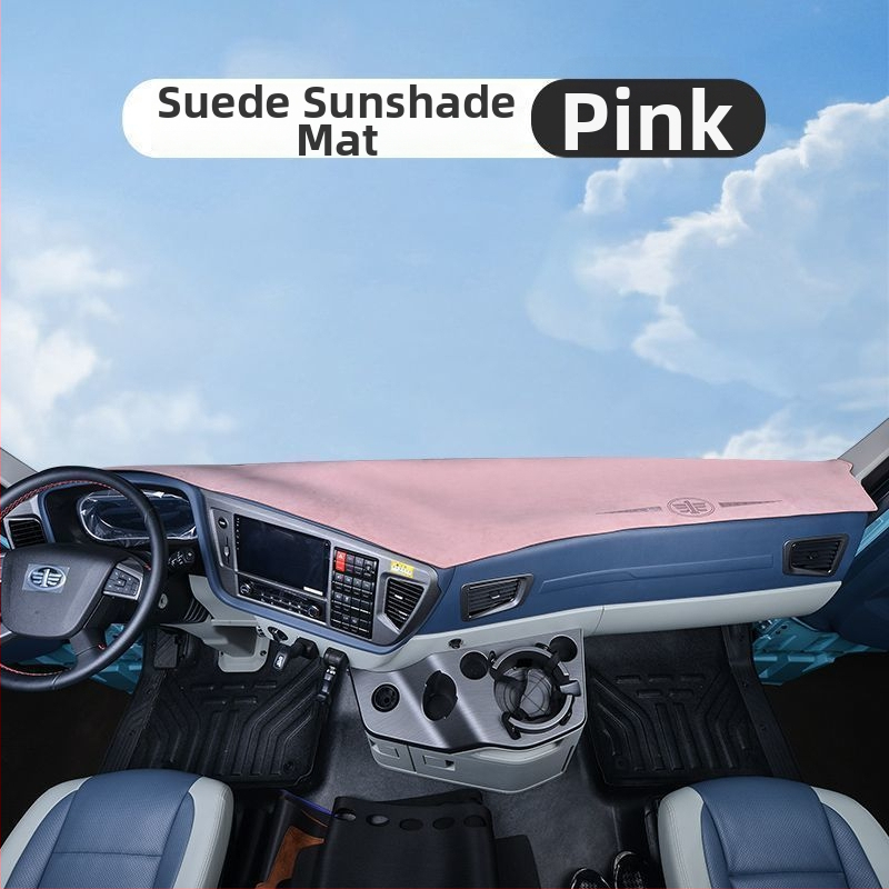 Matrica palubnej dosky pre verziu Auman GTL – semi suede dekoratívna slnečná ochrana, jednofarebný vzor, s logom, kód produktu 8H5576956063Z3