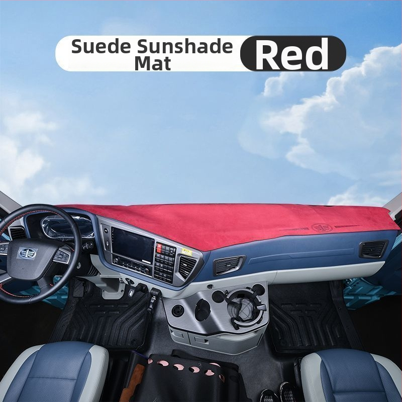 Matrica palubnej dosky pre verziu Auman GTL – semi suede dekoratívna slnečná ochrana, jednofarebný vzor, s logom, kód produktu 8H5576956063Z3