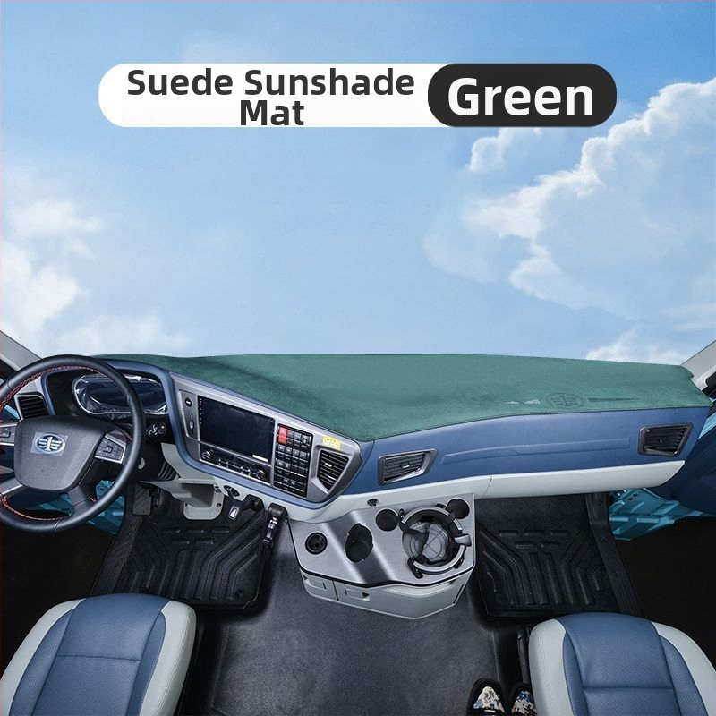 Matrica palubnej dosky pre verziu Auman GTL – semi suede dekoratívna slnečná ochrana, jednofarebný vzor, s logom, kód produktu 8H5576956063Z3