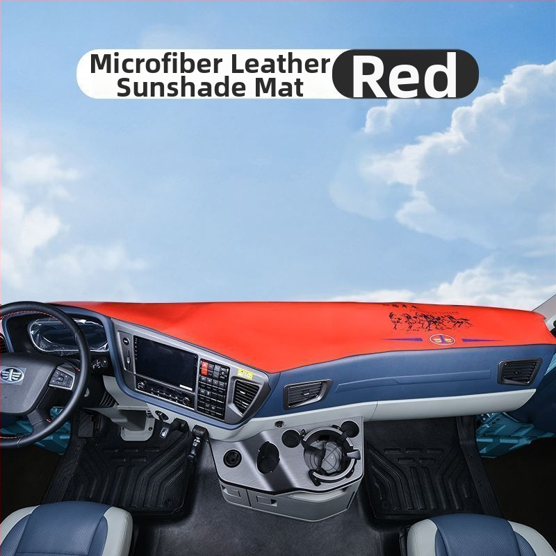 Matrica palubnej dosky pre verziu Auman GTL – semi suede dekoratívna slnečná ochrana, jednofarebný vzor, s logom, kód produktu 8H5576956063Z3