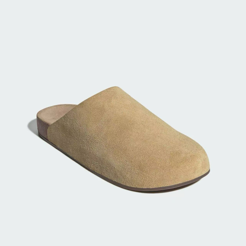 Toe-Cap Slip-On Sandale — Platnene gornji dio, kožna podstava, gumena potplata, dizajn toe-cap, okrugla prst