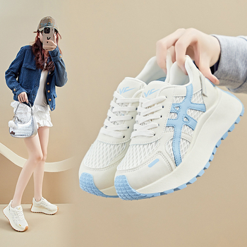 Ženske tenisice stil dad shoes, gornji dio PU+mesh, peta 3–5 cm, kopčanje s prednjim vezivanjem, gumeni đon