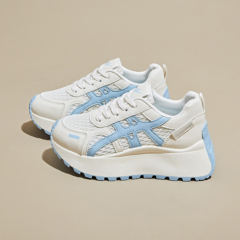 Ženske tenisice stil dad shoes, gornji dio PU+mesh, peta 3–5 cm, kopčanje s prednjim vezivanjem, gumeni đon