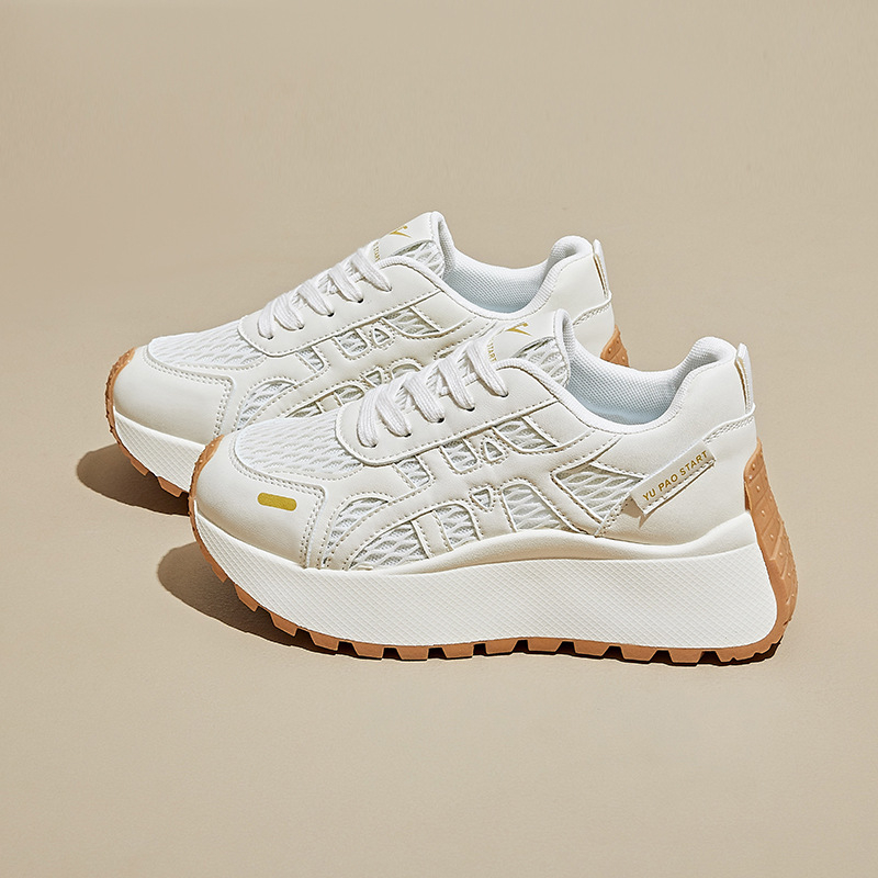 Ženske tenisice stil dad shoes, gornji dio PU+mesh, peta 3–5 cm, kopčanje s prednjim vezivanjem, gumeni đon