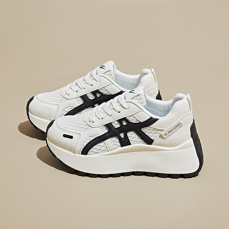 Ženske tenisice stil dad shoes, gornji dio PU+mesh, peta 3–5 cm, kopčanje s prednjim vezivanjem, gumeni đon