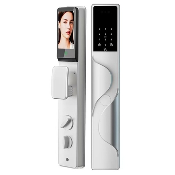 Vízálló okos otthoni elektronikus zár ujjlenyomat-, jelszó- és arcfelismeréssel, távoli hozzáféréssel, modell 8001, Huangpai Muge