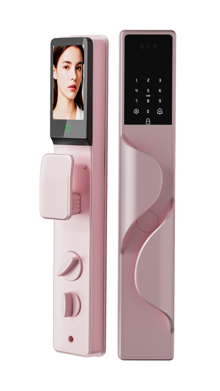 Vízálló okos otthoni elektronikus zár ujjlenyomat-, jelszó- és arcfelismeréssel, távoli hozzáféréssel, modell 8001, Huangpai Muge