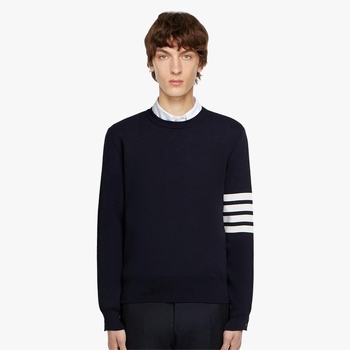 Πλεκτός πουλόβερ για άνδρες και γυναίκες – (100% βαμβάκι, στενή γραμμή, στρογγυλός λαιμός, λεπτό ύφασμα, ριμπ τελείωμα)