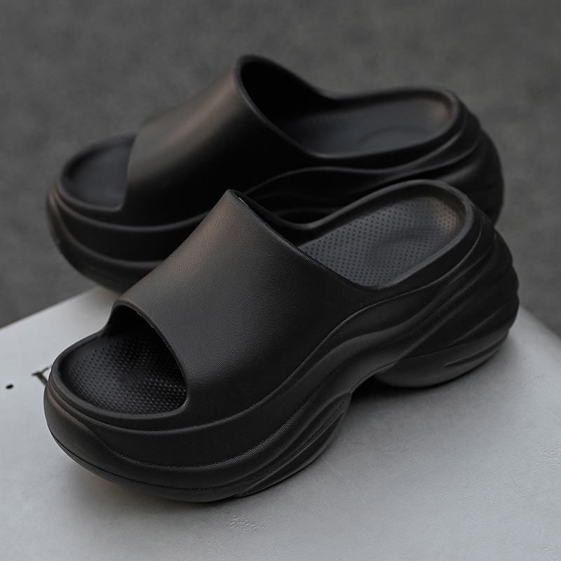 Ženske EVA papuče, Slip-On, 7 cm debeli đon, EVA gornji dio/ unutrašnjost/ potplat, kućne papuče za ljeto 2025