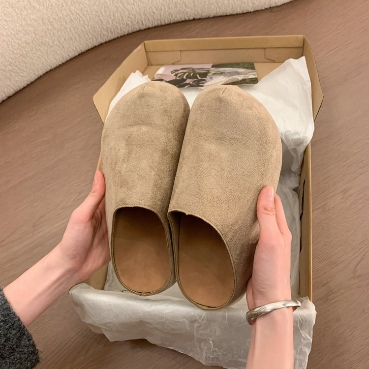 Ženske slip-on cipele s debelom platformom, gornji dio od ultrafibera, gumena potplata, okrugli vrh prsta