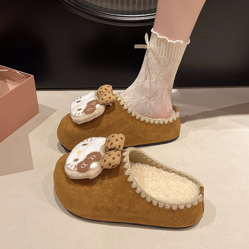 Ženske slip-on cipele s EVA gornjim dijelom i EVA potplatom, Kitty dizajn, korejski stil, jesen-zima 2025