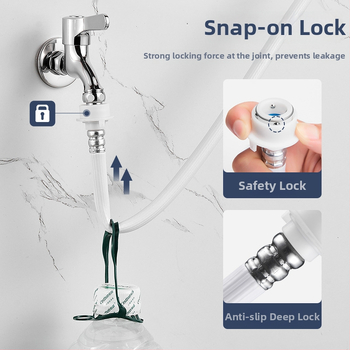 Εκρηξιοπροστατευμένος εκτεταμένος σωλήνας παροχής νερού πλυντηρίου, PVC, μοντέλο 004, φορητή σύνδεση, θερμοκρασία λειτουργίας 180°C