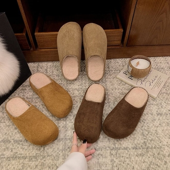 Ženske papuče s debelim potplatom u stilu Birkenstock, povećanje visine, retro zatvoren prst, gumeni potplat, debljina potplata 3–5 cm