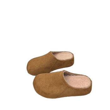 Ženske papuče s debelim potplatom u stilu Birkenstock, povećanje visine, retro zatvoren prst, gumeni potplat, debljina potplata 3–5 cm