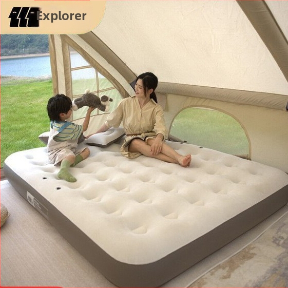 Φουσκωτό κρεβάτι με αναδιπλούμενο σχεδιασμό για κάμπινγκ, επιφάνεια από συνθετικό ύφασμα, βάρος 4,6 kg (2 άτομα) / 5,5 kg (3 άτομα), φορτίο 100 kg