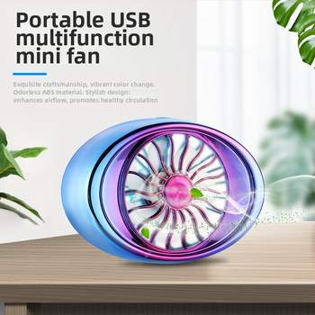 Mini Fan – dvojúčelový ventilátor do domácnosti a auta, ABS telo, USB rozhranie, kompatibilita 12V/24V