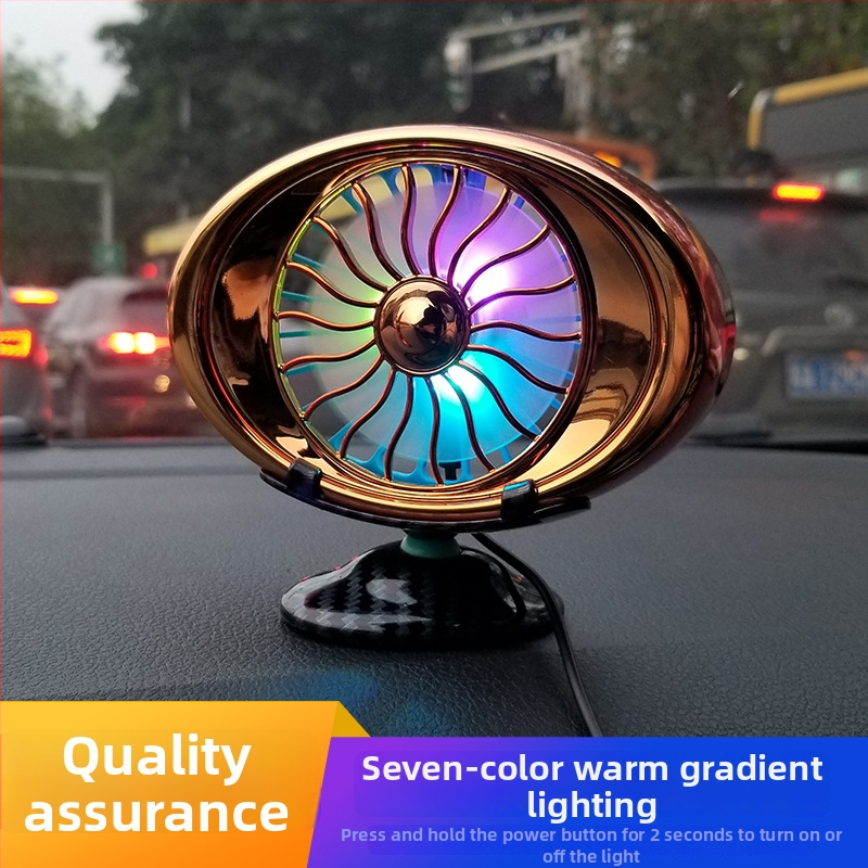 Mini Fan – dvojúčelový ventilátor do domácnosti a auta, ABS telo, USB rozhranie, kompatibilita 12V/24V