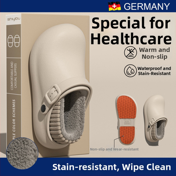 Ανδρικές και γυναικείες χειμερινές παντόφλες με αντιολισθητική, αδιάβροχη PU επάνω και PU σόλα, παχιά κατασκευή