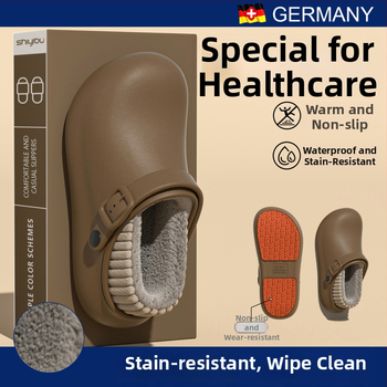 Ανδρικές και γυναικείες χειμερινές παντόφλες με αντιολισθητική, αδιάβροχη PU επάνω και PU σόλα, παχιά κατασκευή