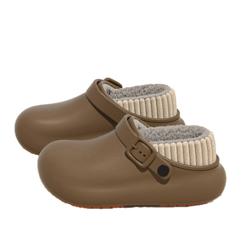 Ανδρικές και γυναικείες χειμερινές παντόφλες με αντιολισθητική, αδιάβροχη PU επάνω και PU σόλα, παχιά κατασκευή