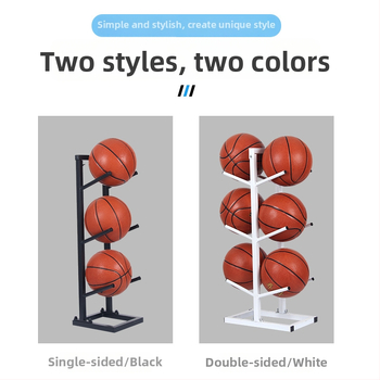 Stativ pentru mingi de baschet, fotbal și volei — structură din oțel, 6 kg, marca Conant, etichetă privată licențiată.