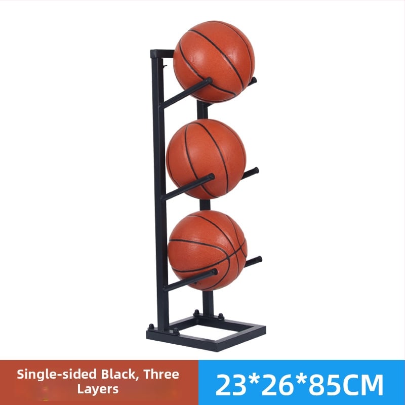 Stativ pentru mingi de baschet, fotbal și volei — structură din oțel, 6 kg, marca Conant, etichetă privată licențiată.