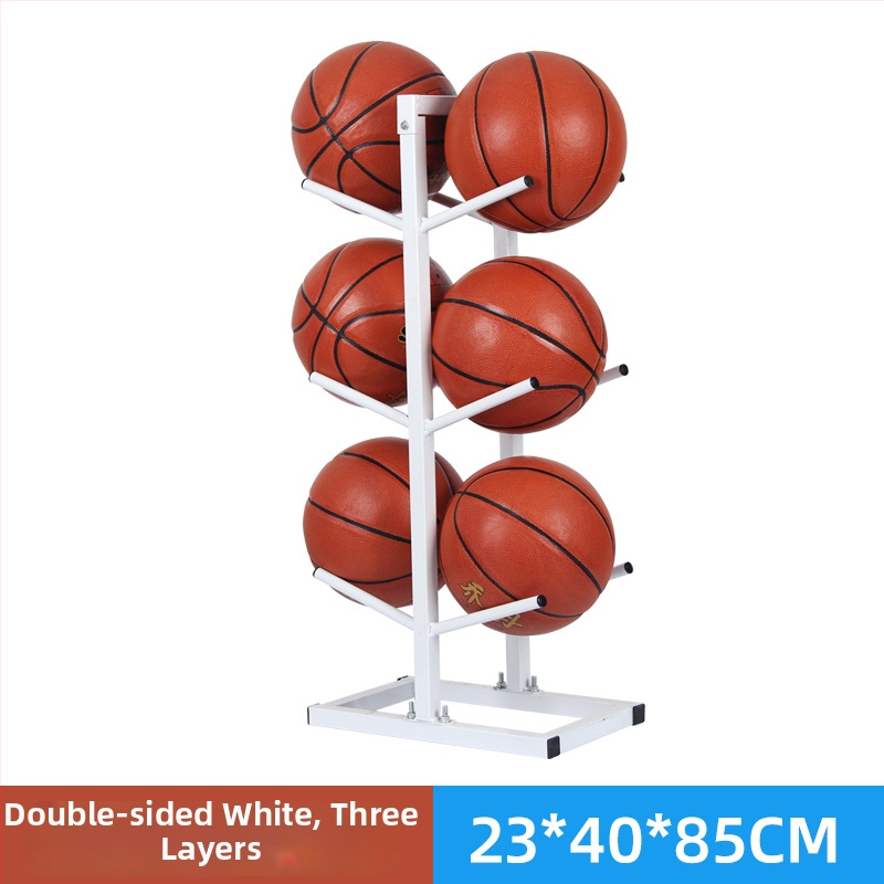 Stativ pentru mingi de baschet, fotbal și volei — structură din oțel, 6 kg, marca Conant, etichetă privată licențiată.