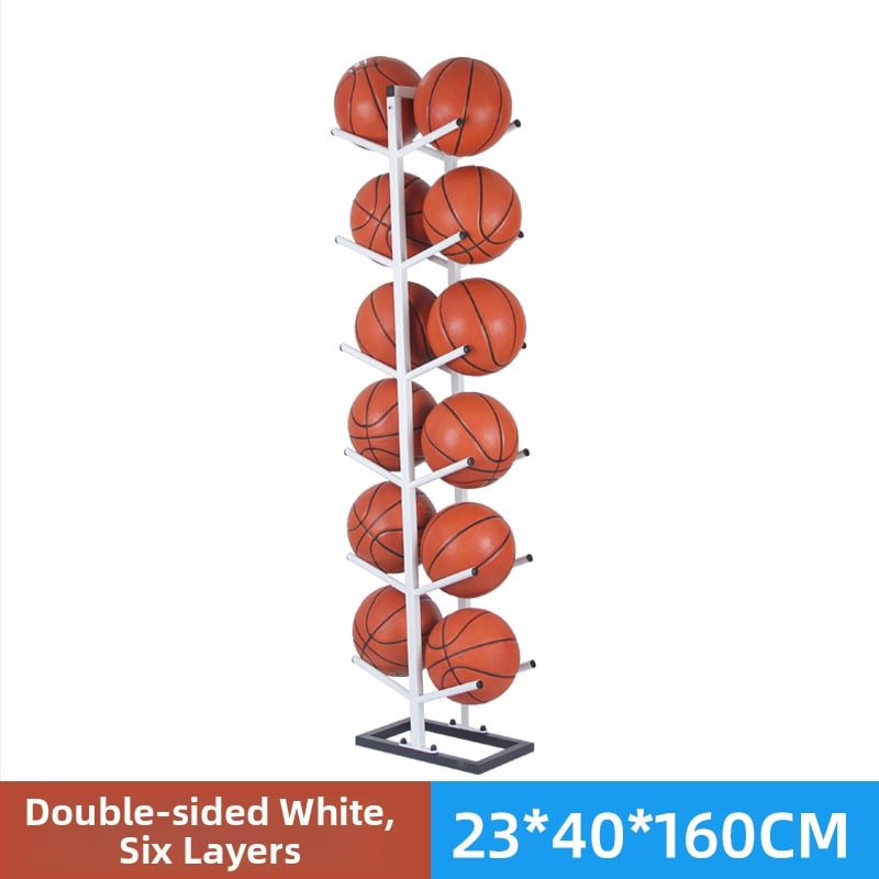 Stativ pentru mingi de baschet, fotbal și volei — structură din oțel, 6 kg, marca Conant, etichetă privată licențiată.