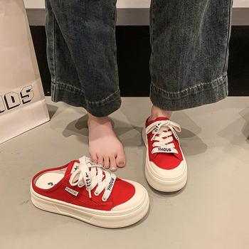 Ženske slip-on cipele s debelom potplatom; gornji materijal: Super Fiber; unutarnji materijal: Super Fiber; potplat: guma; oblik vrha: okrugli; stil: ležerno
