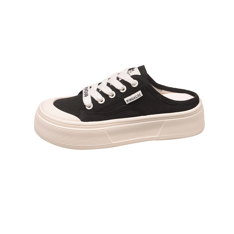 Ženske slip-on cipele s debelom potplatom; gornji materijal: Super Fiber; unutarnji materijal: Super Fiber; potplat: guma; oblik vrha: okrugli; stil: ležerno