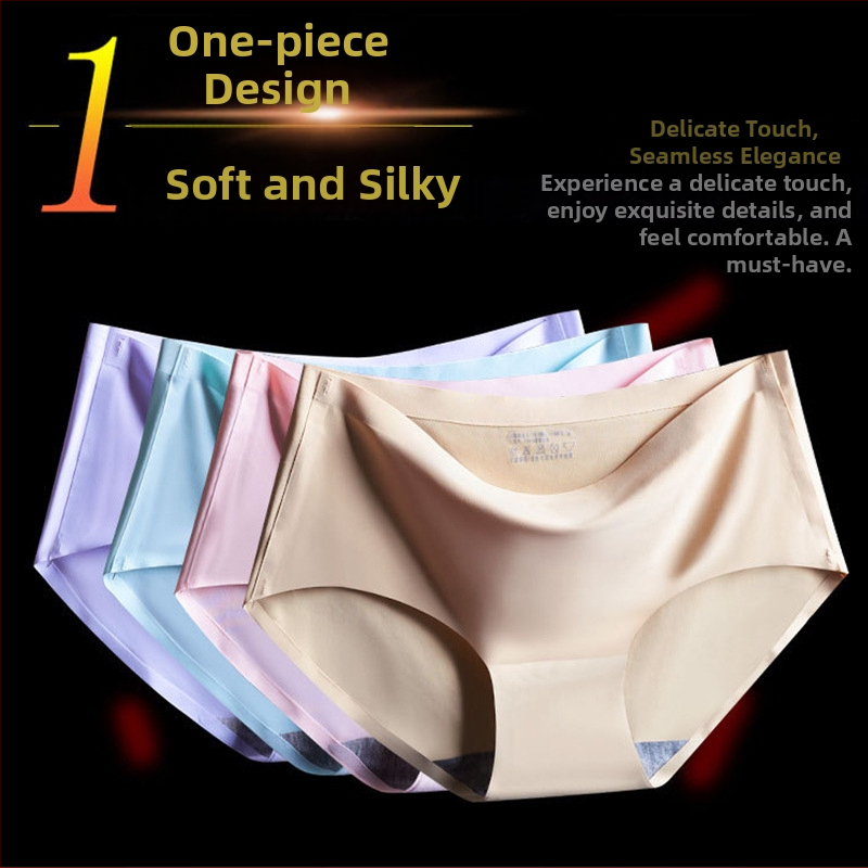 Ženske gaćice Ice Silk, srednji pojas, glavni materijal Nylon, podstava 100% Spandex, brzo sušeće