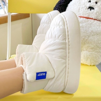 Zimné vysoké čižmy na sneh, vrchnok z netkaného materiálu, kožená podšívka, EVA podrážka, vulkanizovaná podrážka, hrúbka podrážky 0–3 cm