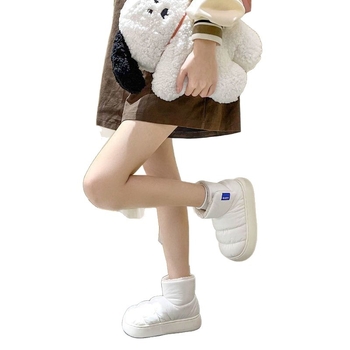 Zimné vysoké čižmy na sneh, vrchnok z netkaného materiálu, kožená podšívka, EVA podrážka, vulkanizovaná podrážka, hrúbka podrážky 0–3 cm