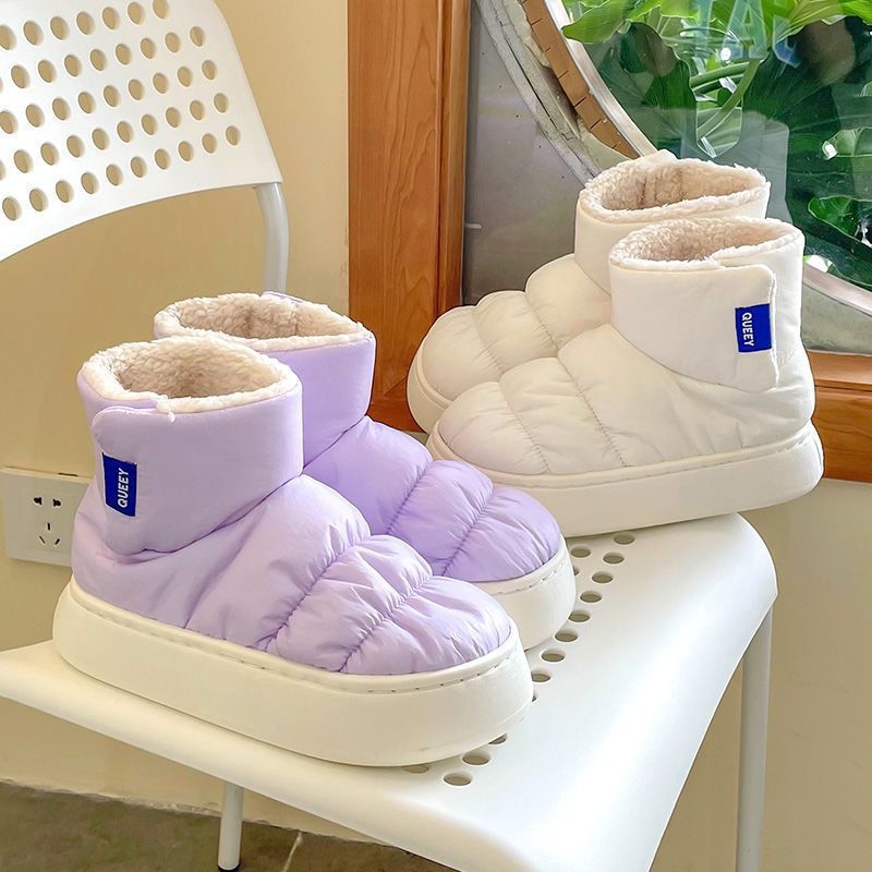 Zimné vysoké čižmy na sneh, vrchnok z netkaného materiálu, kožená podšívka, EVA podrážka, vulkanizovaná podrážka, hrúbka podrážky 0–3 cm