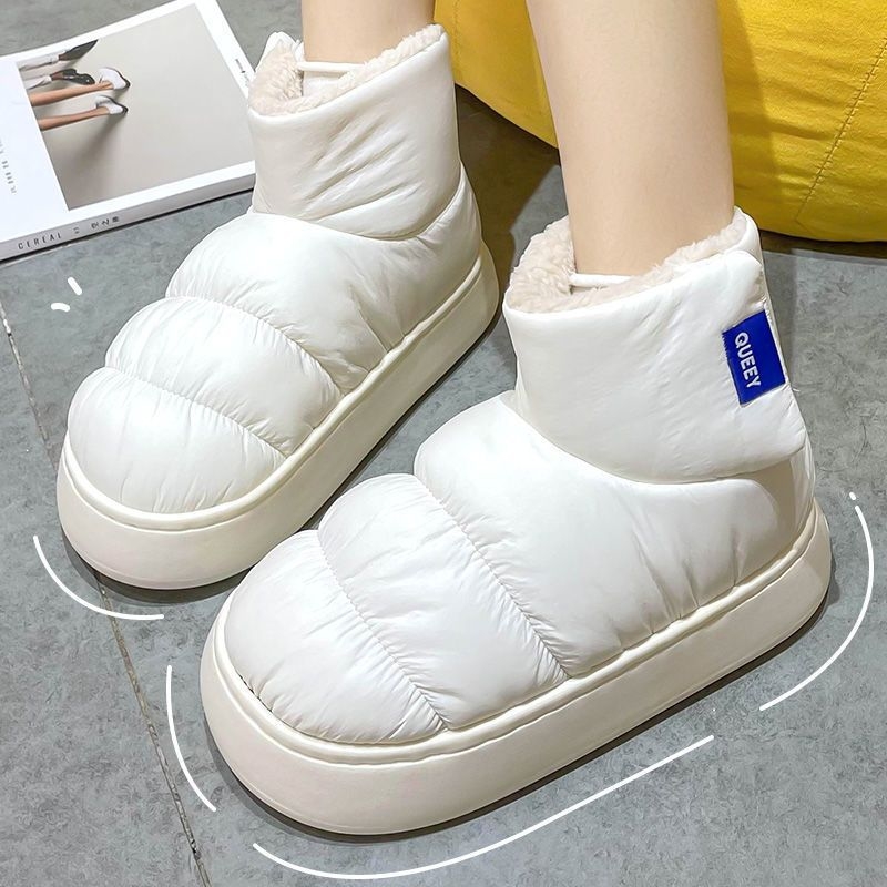 Zimné vysoké čižmy na sneh, vrchnok z netkaného materiálu, kožená podšívka, EVA podrážka, vulkanizovaná podrážka, hrúbka podrážky 0–3 cm