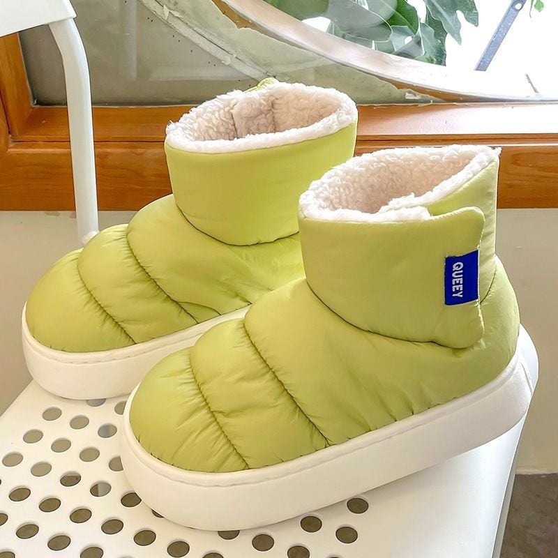 Zimné vysoké čižmy na sneh, vrchnok z netkaného materiálu, kožená podšívka, EVA podrážka, vulkanizovaná podrážka, hrúbka podrážky 0–3 cm