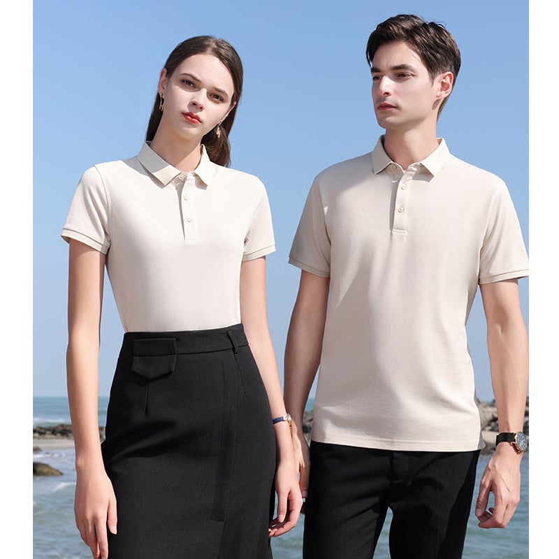 Μπλούζα πόλο με κοντό μανίκι για επιχειρηματικό στυλ, αντιβακτηριακή και διαπνέουσα, κατασκευή κατ' παραγγελία, πολυεστέρας