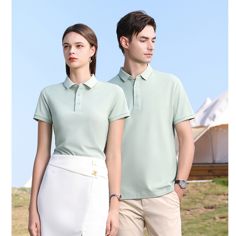 Μπλούζα πόλο με κοντό μανίκι για επιχειρηματικό στυλ, αντιβακτηριακή και διαπνέουσα, κατασκευή κατ' παραγγελία, πολυεστέρας